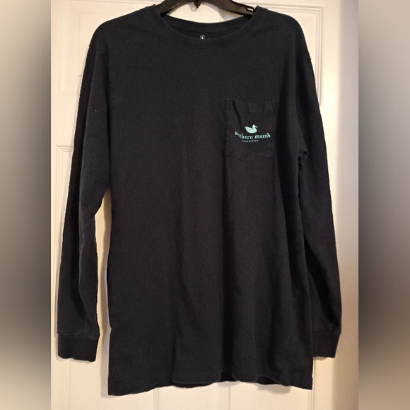 Southern marsh pocket tshirt long sleeve Tuna Large - Picture 1 of 4